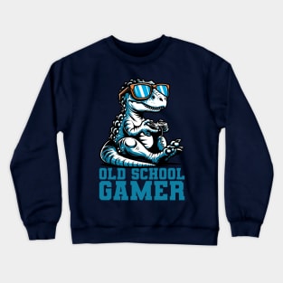 Old School Gamer - Dinosaur Crewneck Sweatshirt